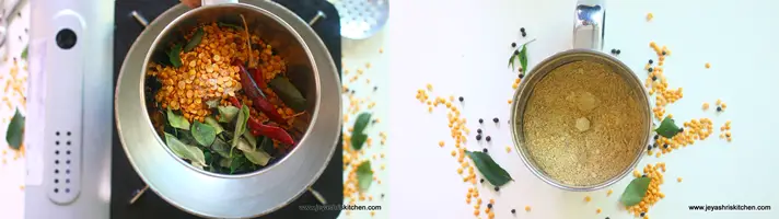 Curry leaves paruppu podi