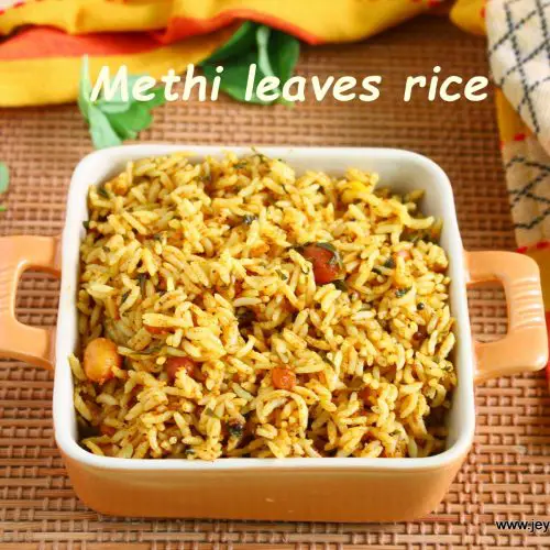 Methi leaves rice
