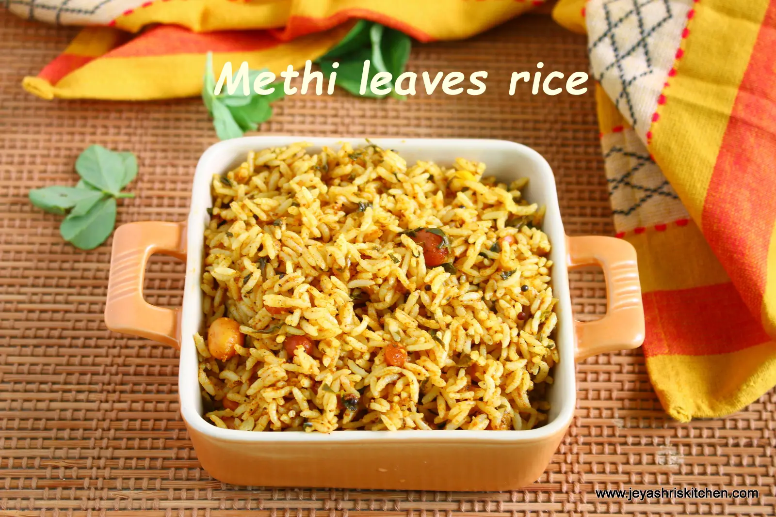 Methi leaves rice