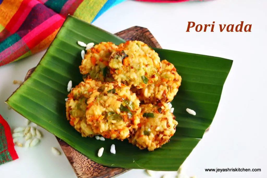 Pori vadai recipe