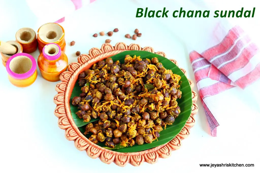 Black chana sundal