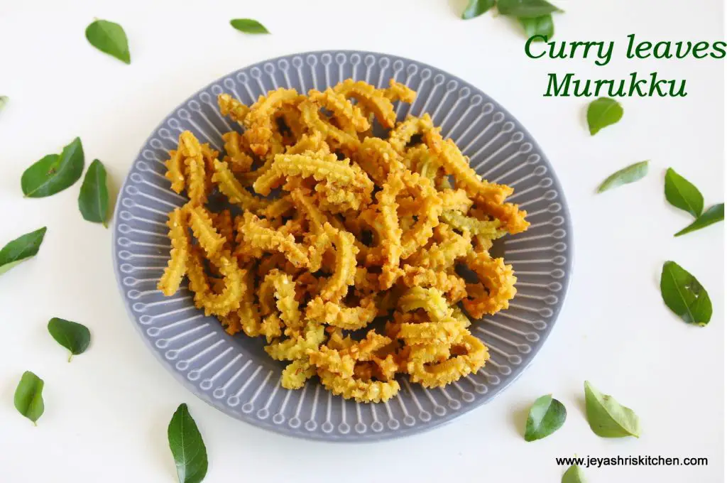 Curry leaves murukku