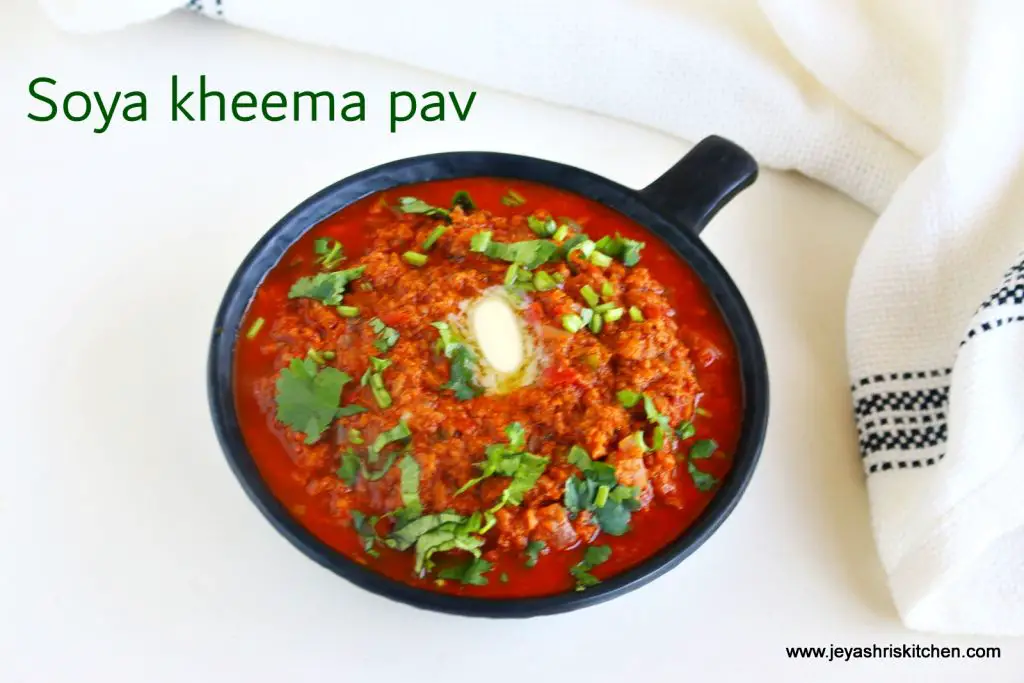 Soya kheema pav