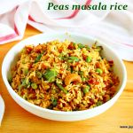 Peas masala rice