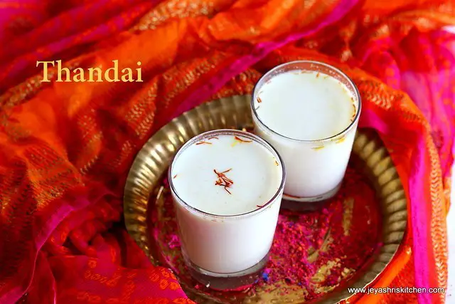 Thandai recipe