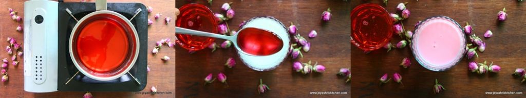 Rose milk recipe