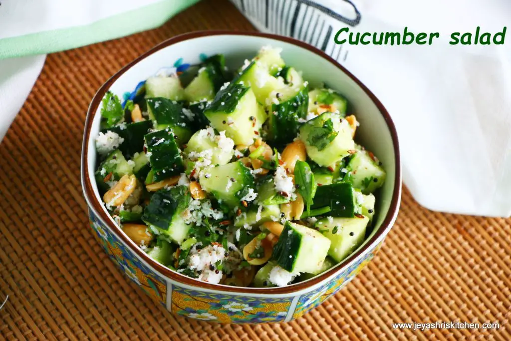 Maharashtrian cucumber salad