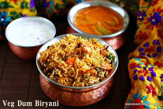 Hyderabadi Dum Biryani recipe | Veg Dum biryani recipe