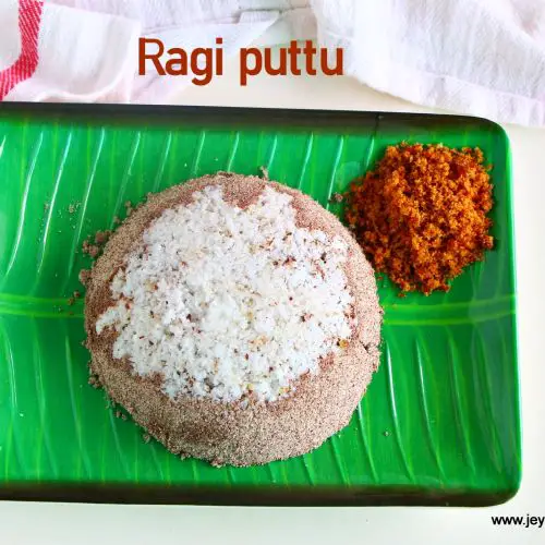 Ragi puttu recipe - Kerala style puttu recipe - Jeyashris kitchen