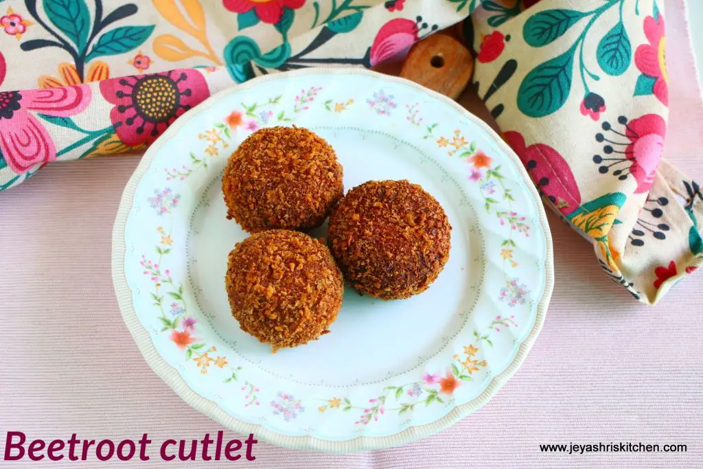 Beetroot cutlet