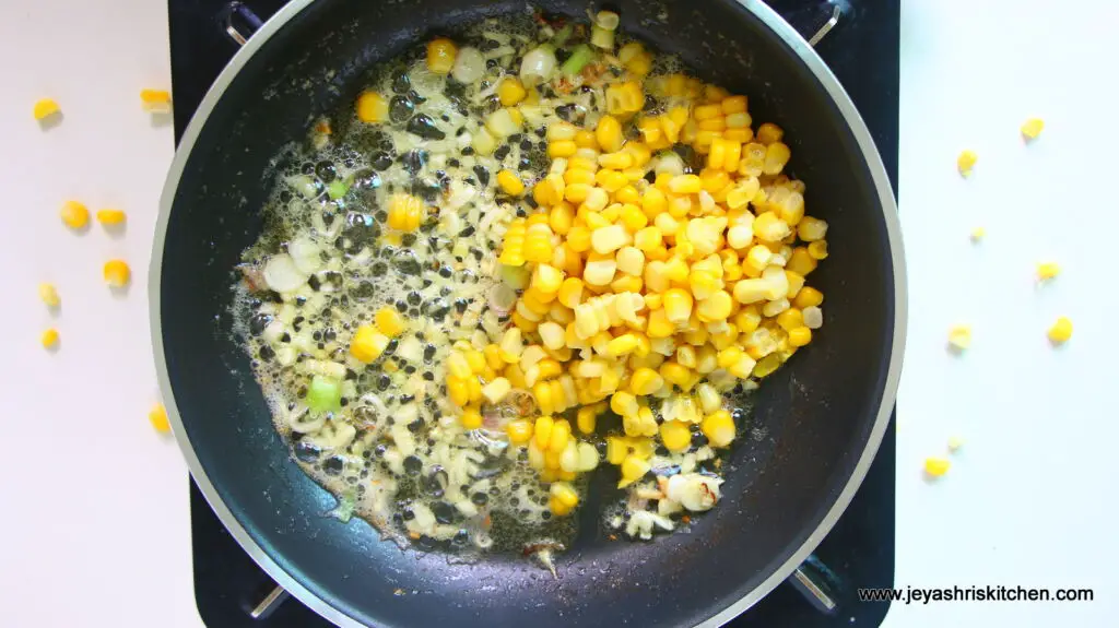 Sweet corn pasta