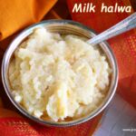 Milk halwa