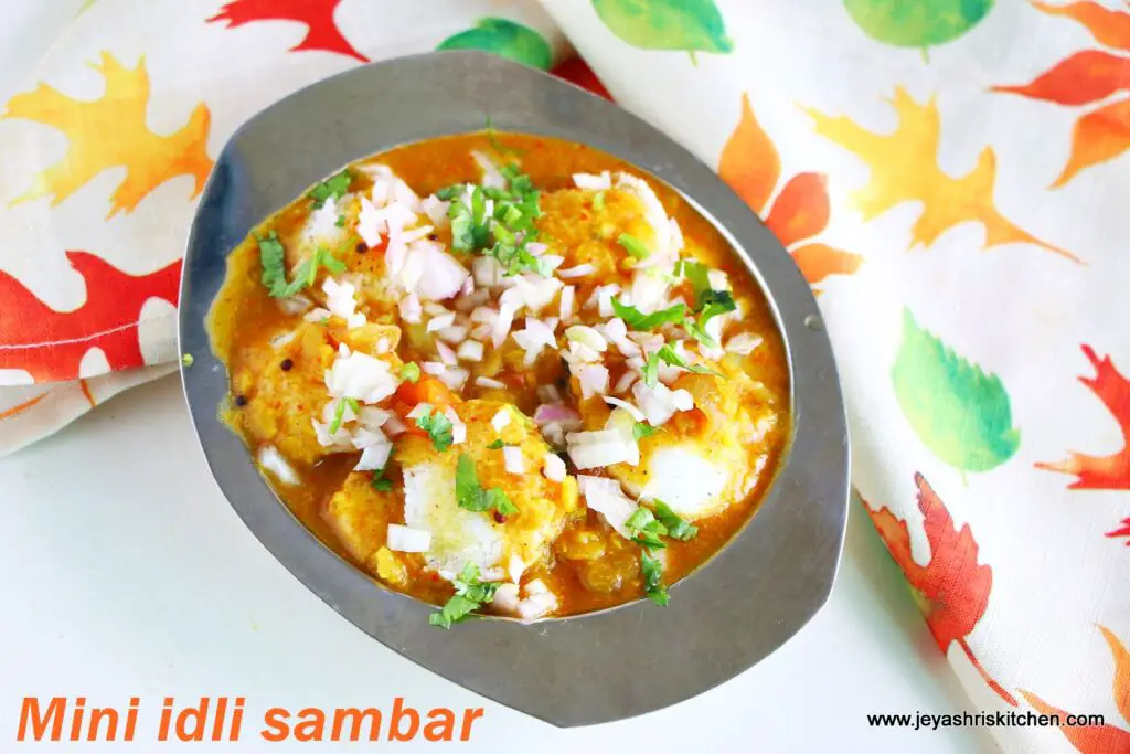 mini idli sambar