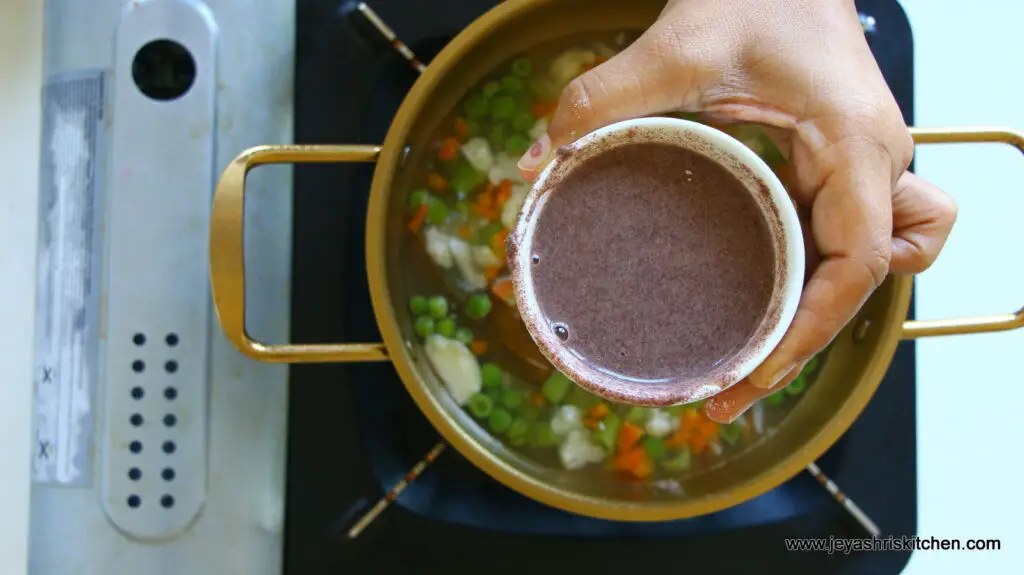 Ragi soup recipe