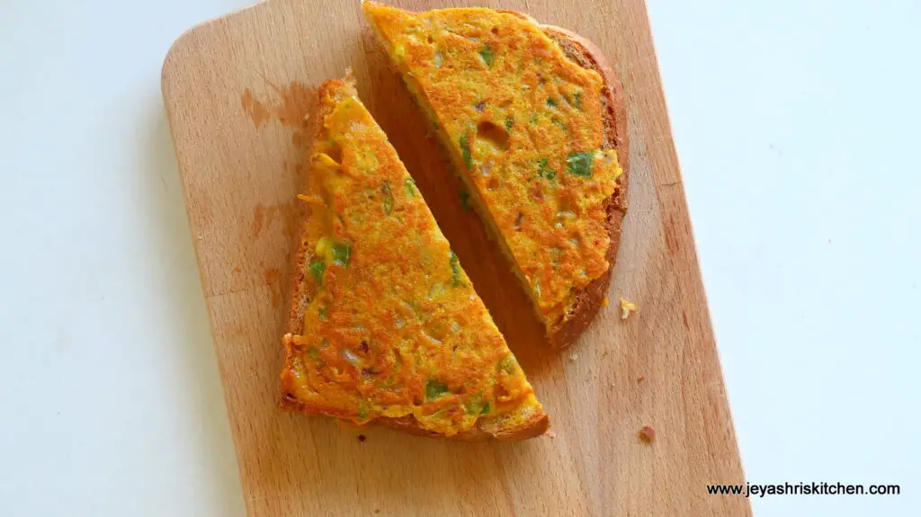 Moong dal toast