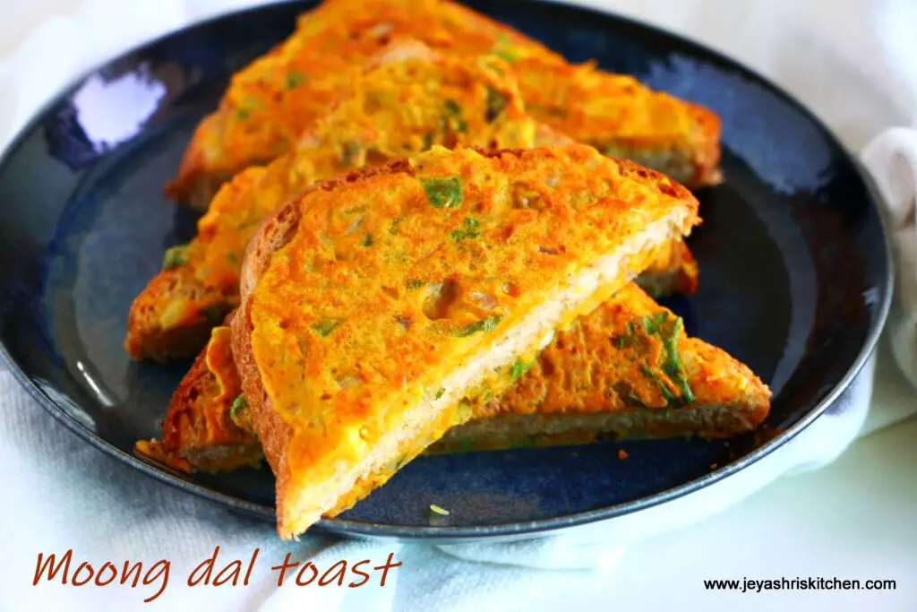 Moong dal toast