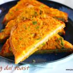 Moong dal toast