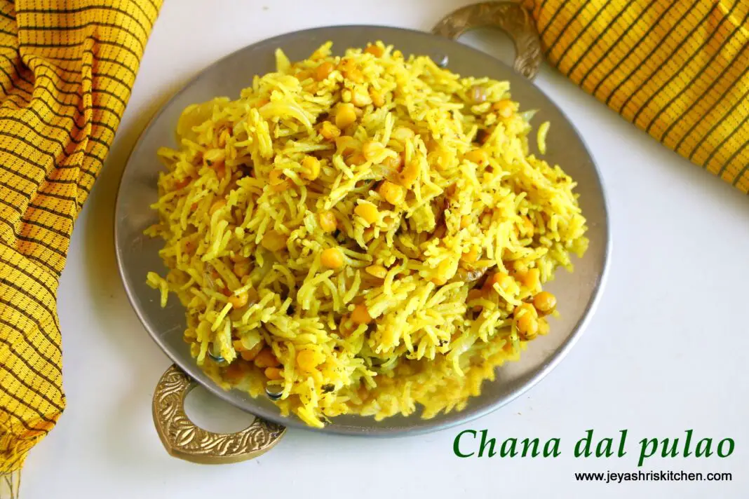 Chana dal pulao