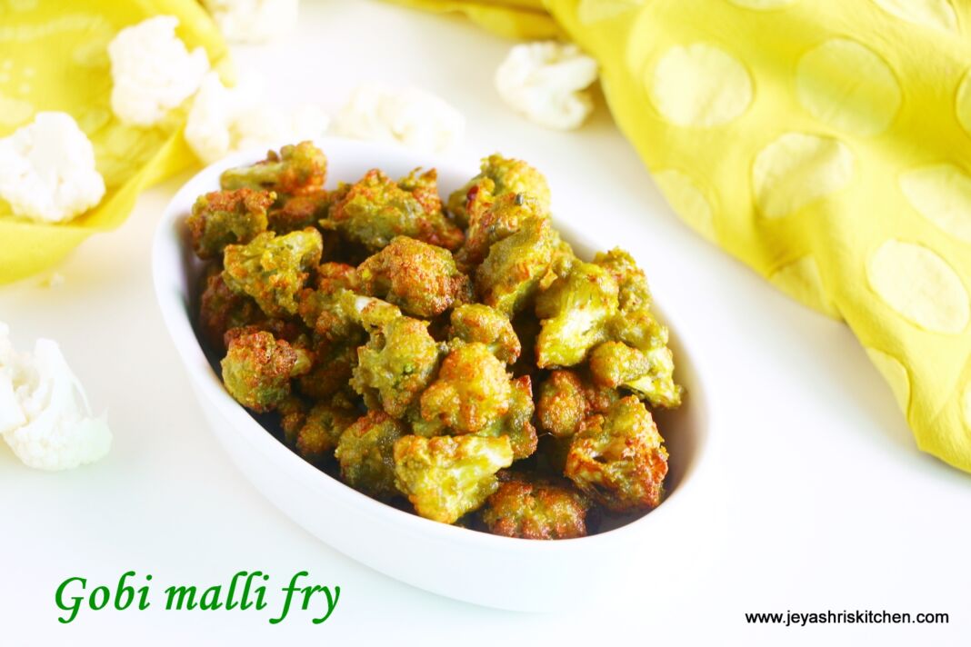 Cauliflower malli fry