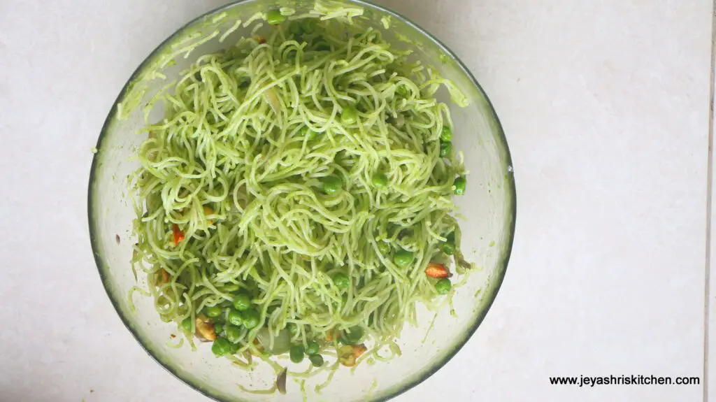 Coriander peas sevai