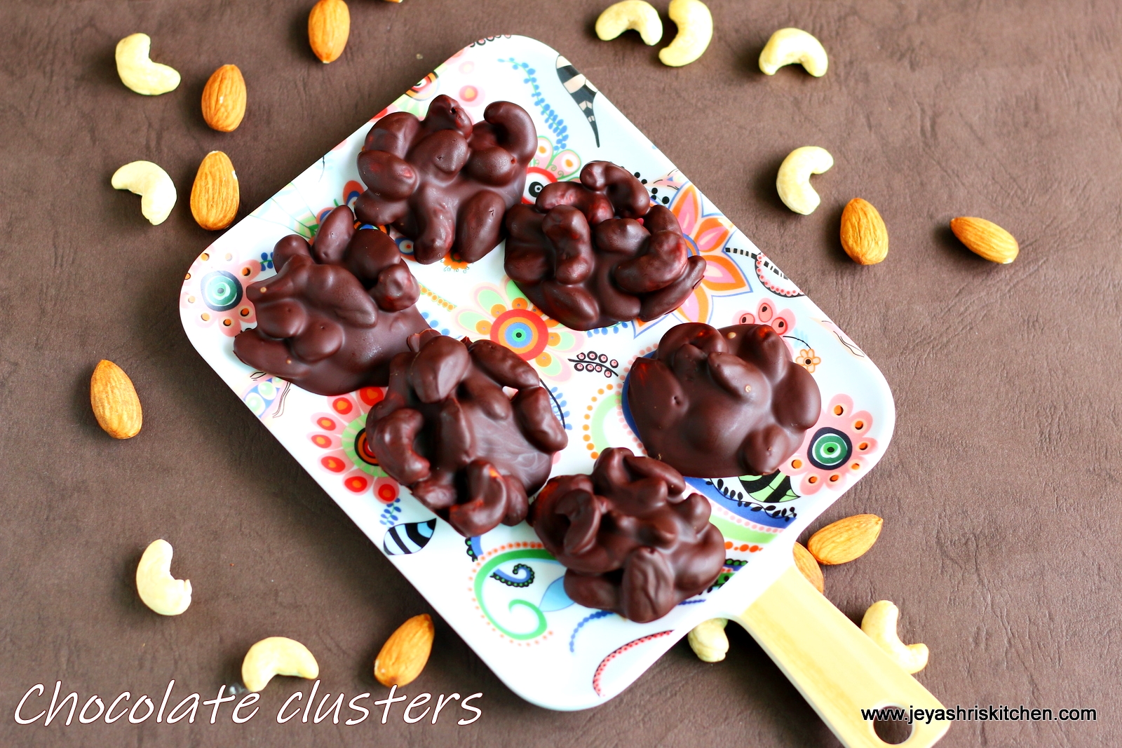 Easy Chocolate clusters recipe - Jeyashri's Kitchen