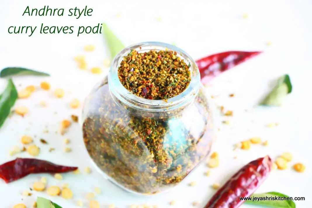 Andhra style curry leaves podi