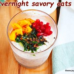 Overnight savory oats