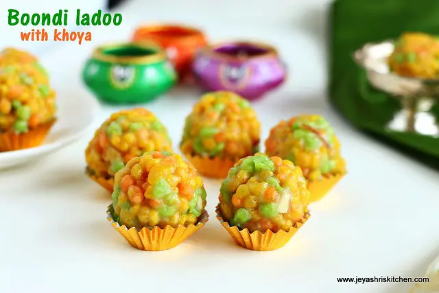 colour boondi ladoo