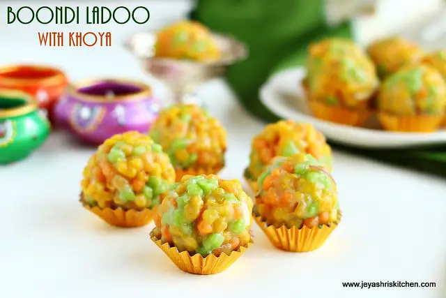 boondi ladoo- with khoya