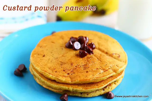 Custard powder pancake