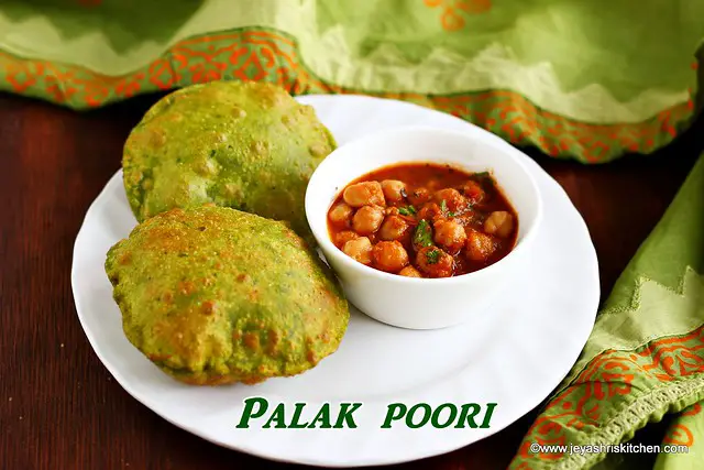 Spinach-poori recipe