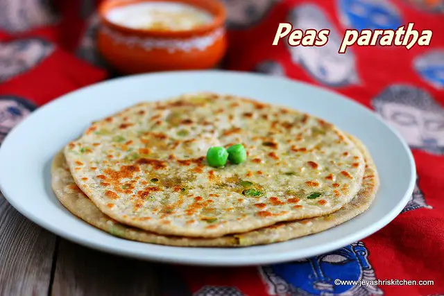 Peas- paratha recipe