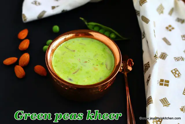 Green peas-kheer