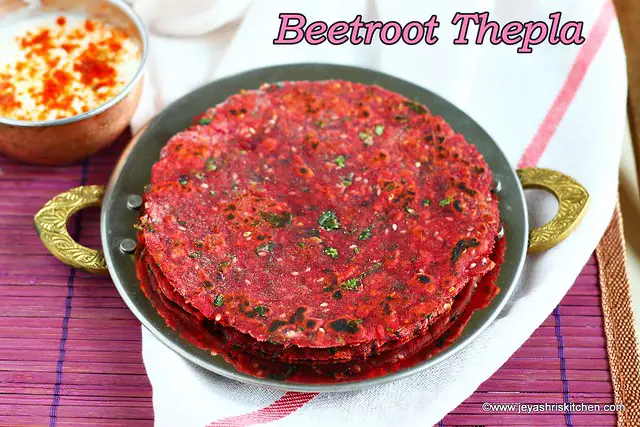 Beetroot-thepla