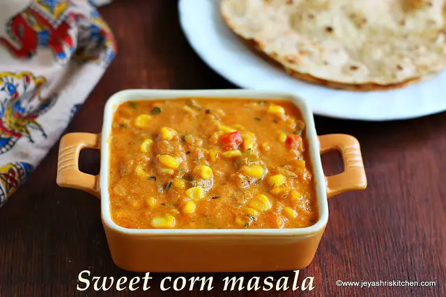 Sweet corn masala