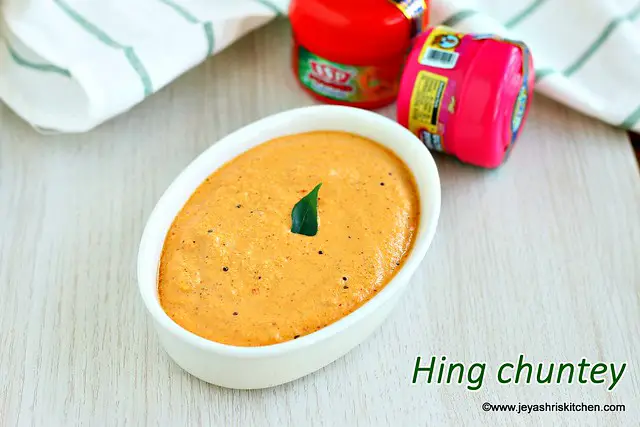 Coconut hing chutney