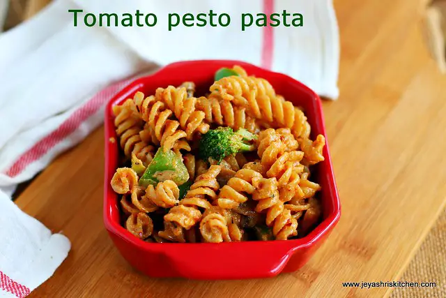 Tomato pesto pasta