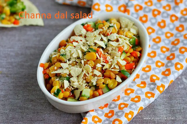 Channa dal salad