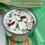 Cucumber seeds tambli recipe