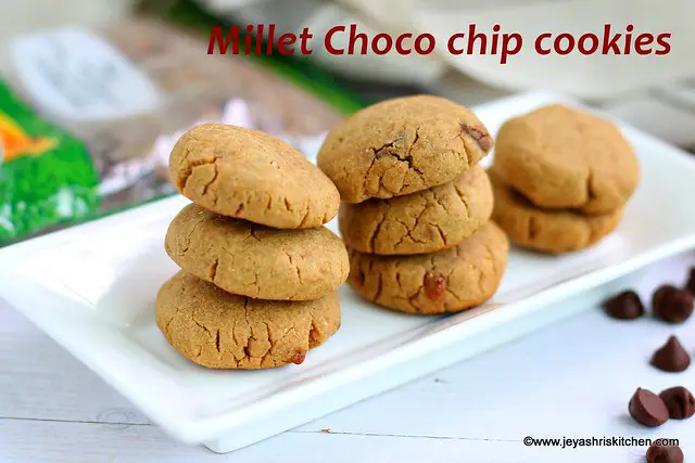 Millet chocolate chip cookies