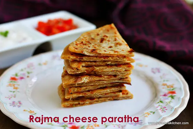 Rajma cheese paratha