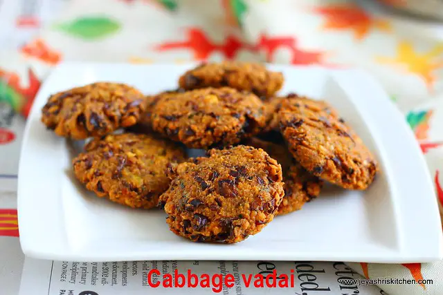 cabbage vadai