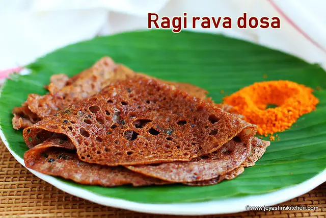 Ragi rava dosa