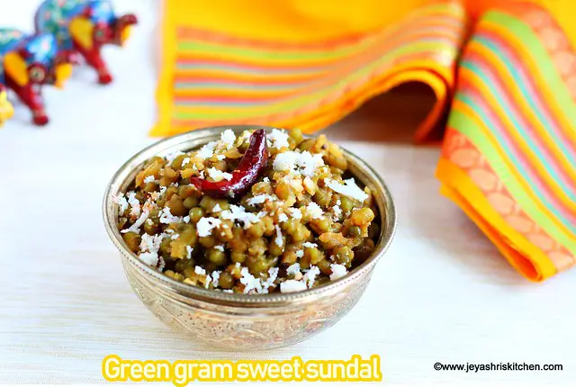 Green moong dal sundal