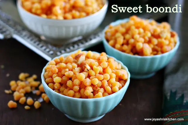 Sweet boondi recipe