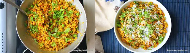 millet flakes upma 6