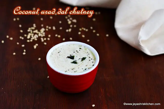 Coconut urad dal chutney