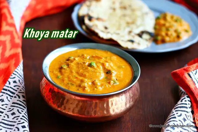 Khoya matar recipe