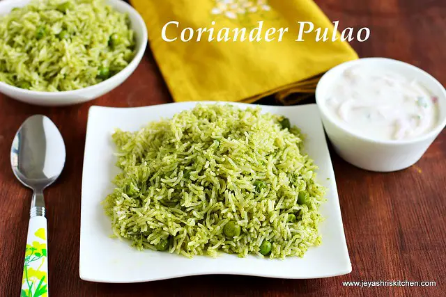 Coriander pulao