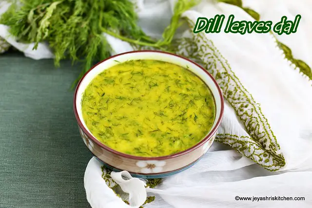 Dill leaves dal